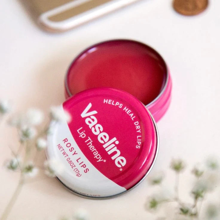 Vaseline Lip Therapy Lip Balm Tin, Rosy Lips 20g
