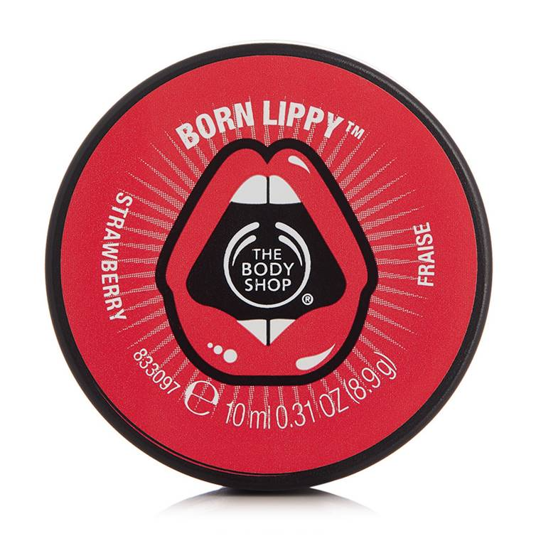 The Body Shop Born Lippy Lip Balm Pot - Strawberry