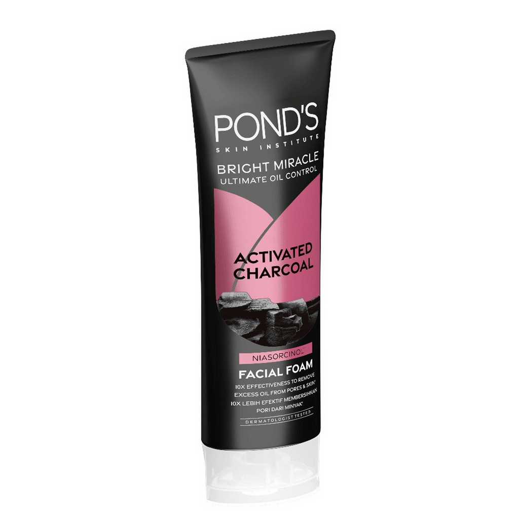 Ponds Bright Miracle Activated Charcoal Facial Foam 100g