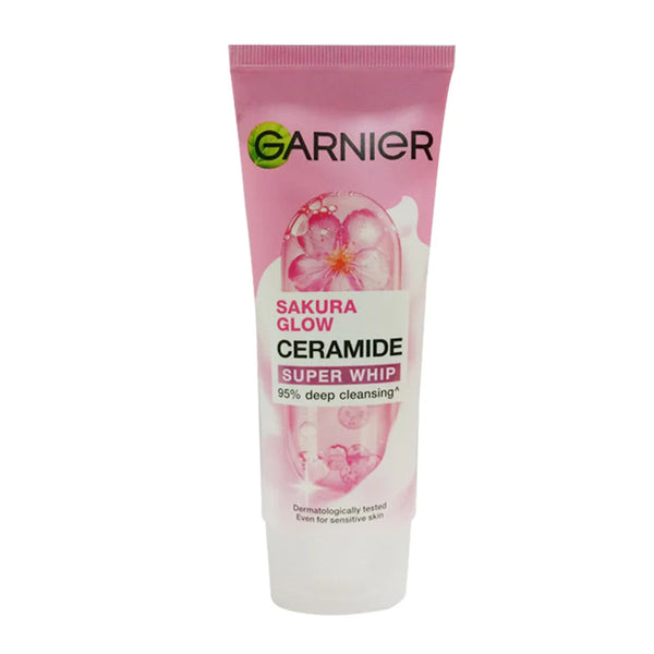 Garnier Sakura Glow Pinkish Glow Super Whip Foam Facial Cleanser - 100ml
