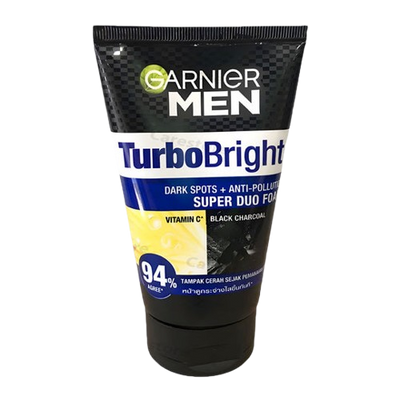 Garnier Men Turbo Bright Duo Foam Face Wash 100ml