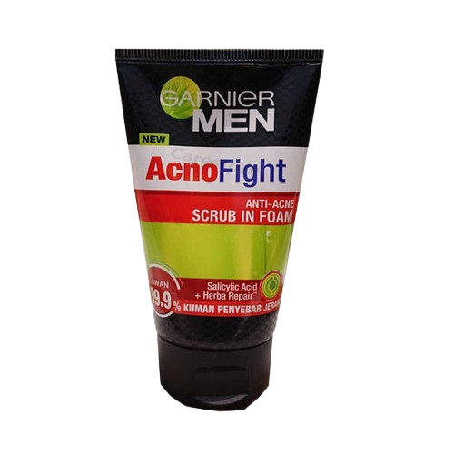 Garnier Men Acno Fight Anti Acne scrub in Foam 100ml
