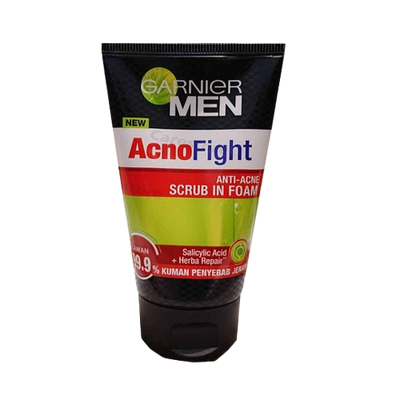 Garnier Men Acno Fight Anti Acne scrub in Foam 100ml